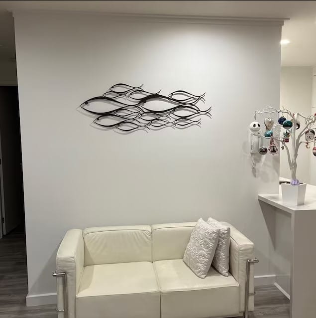 Customer photo review of School Of Fish Metal Duvar Dekoru
