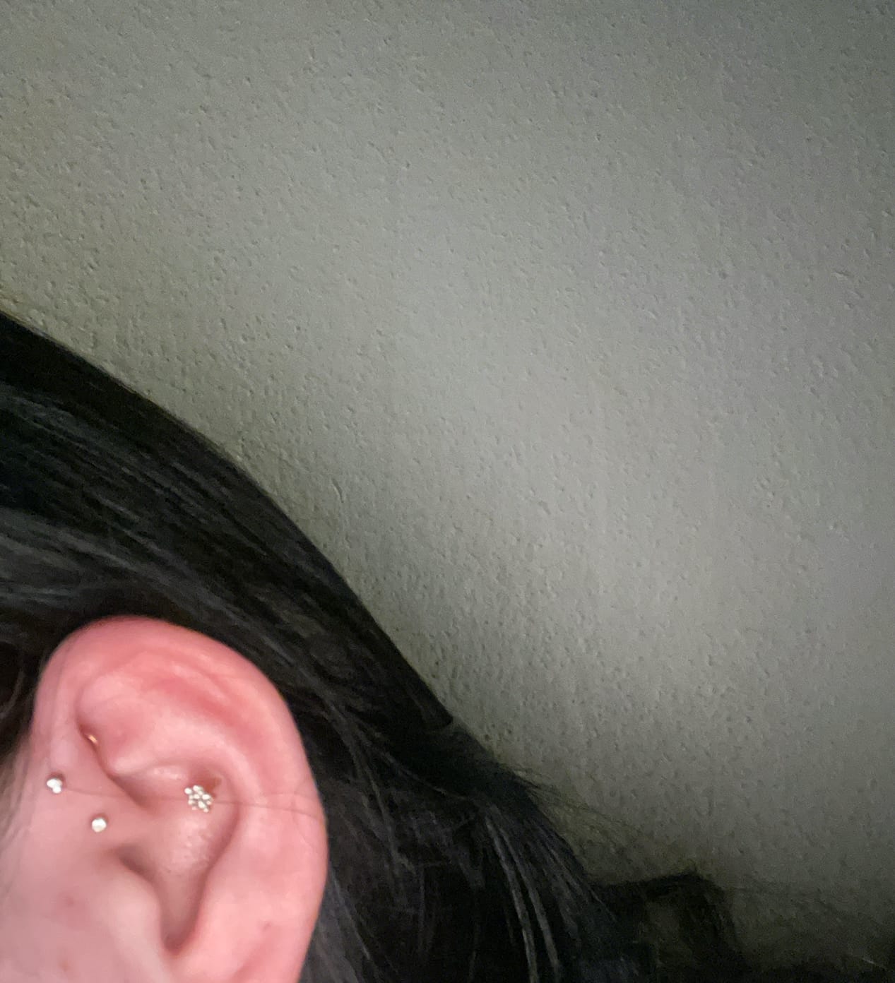 Customer photo review of Shining Point Piercing | Titan