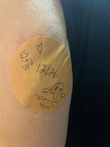 Customer photo review of Skin Grip MAX Dexcom G7 Patches