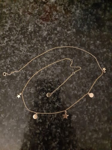 Customer photo review of Star Necklace in 9ct Yellow Gold