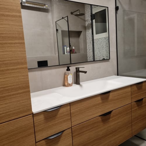 Customer photo review of מראה לפי מידה פינות ישרות