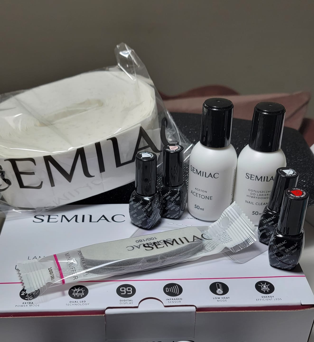 Customer photo review of Semilac UV Gel Polish Starter Set TRY ME