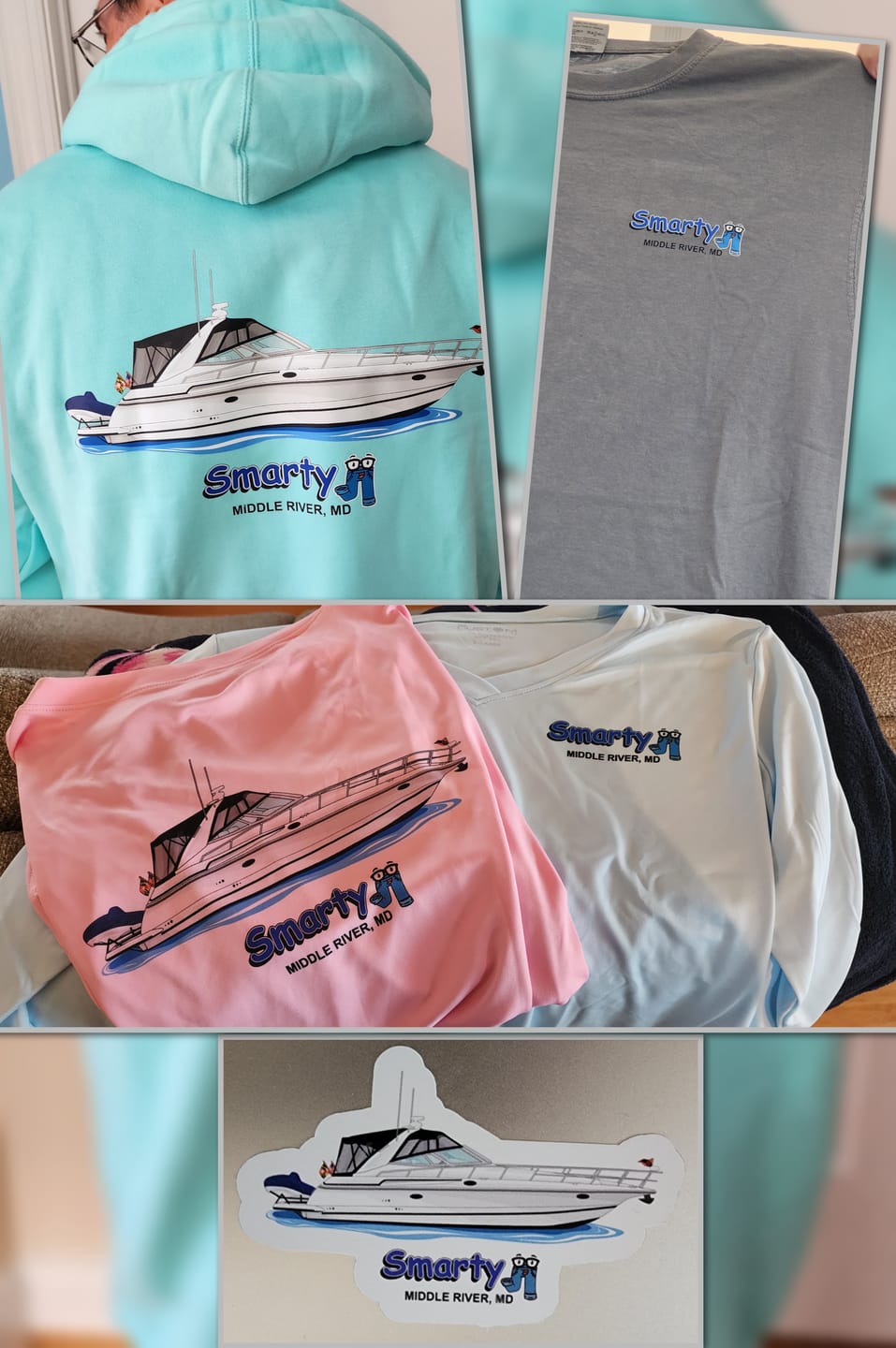 Customer photo review of Women's Dri-Fit Custom Boat Shirts - Long Sleeve