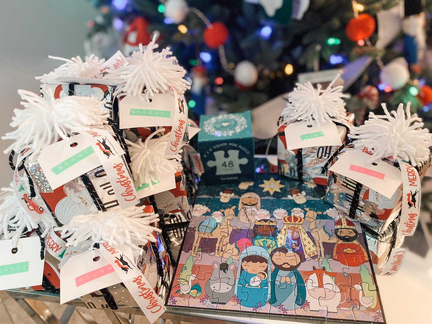 Customer photo review of The Nativity Mini Puzzle