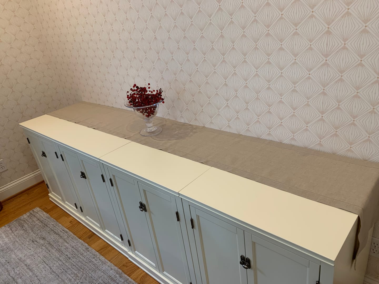 Customer photo review of Classic Hemstitch Table Runner