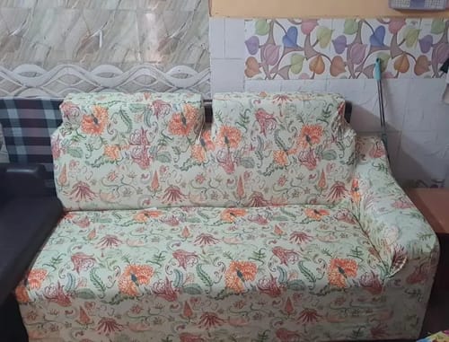 Customer photo review of Tropical Flower Elastic Sofa Slipcovers