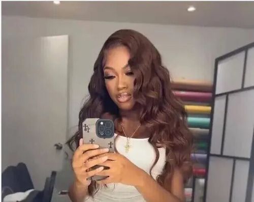 Customer photo review of Flash Sale|#4 Dark Chocolate Brown 5x5 Lace Closure Body Wave Wear Go Glueless Wig