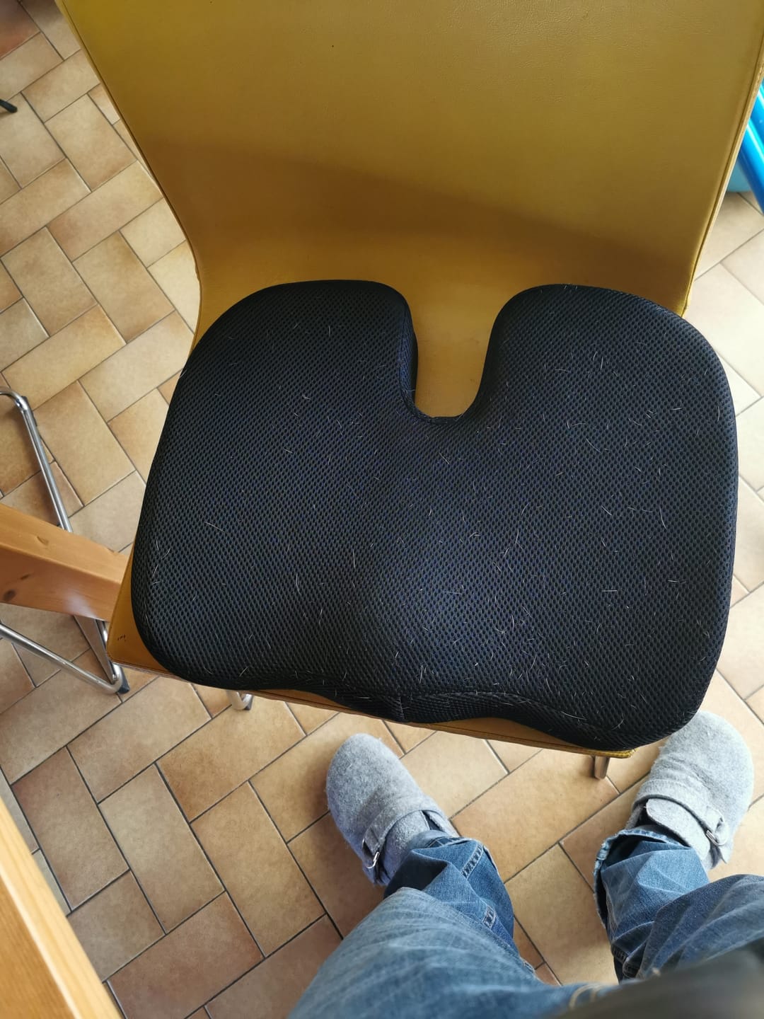 Customer photo review of Housse pour coussin contre les douleurs lombaires et dorsales