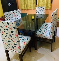 Customer photo review of Birds & Kites Magic Universal Dining Chair Cover