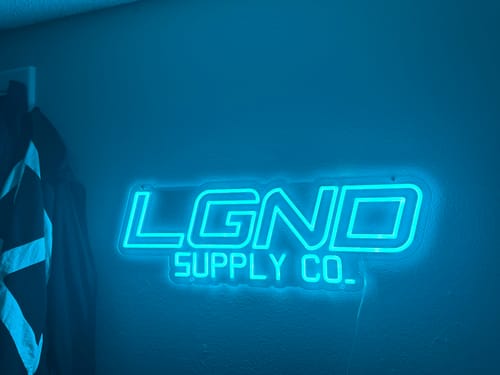Customer photo review of Limited Edition Radiant LED Wall Sign