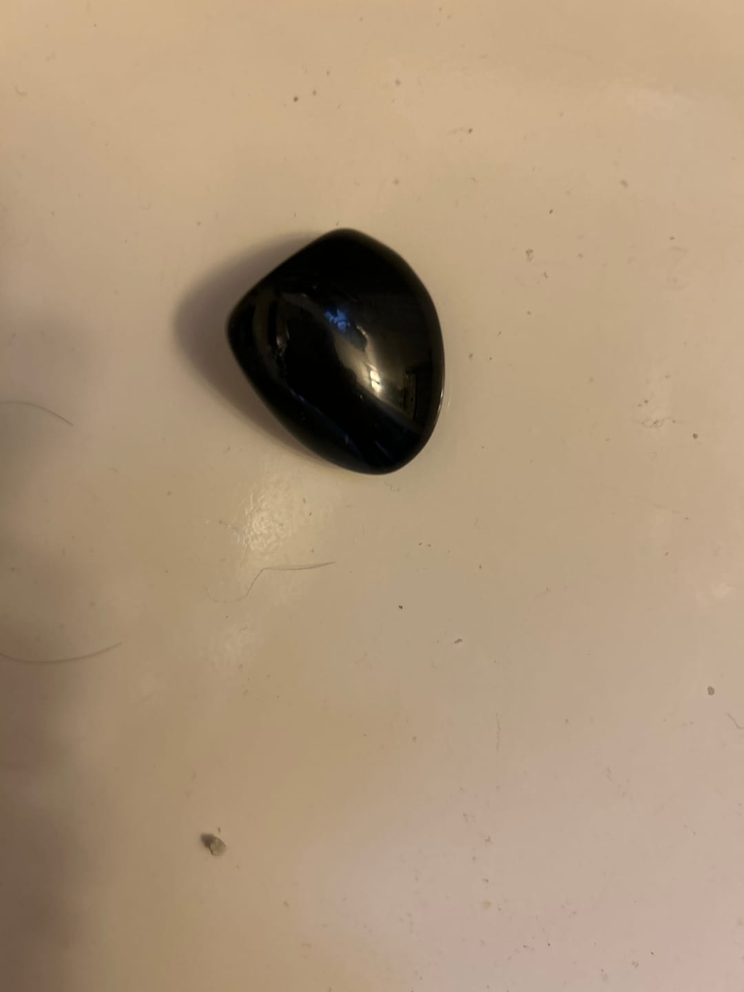 Customer photo review of Black Obsidian Worry Stone