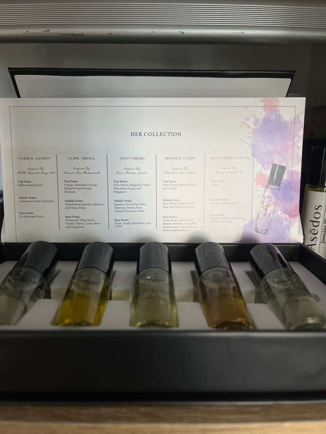 Customer photo review of Asēdos Perfume Oil Set - Her Collection