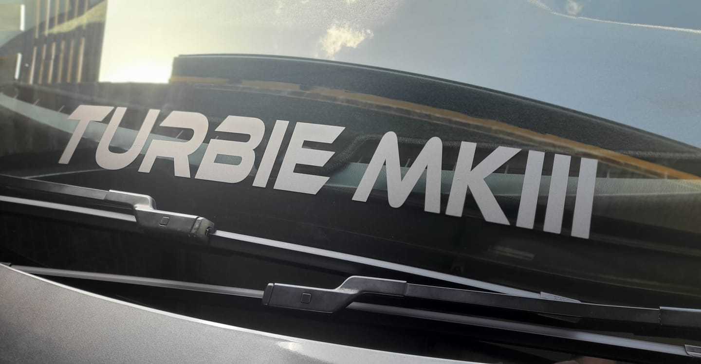 Customer photo review of Custom Text Decal (60cm)