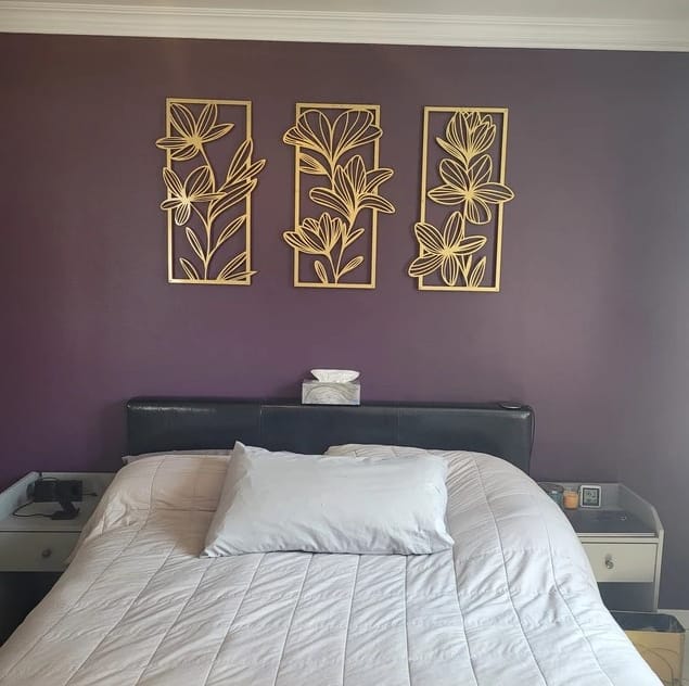 Customer photo review of Daylily Metal Duvar Tablosu