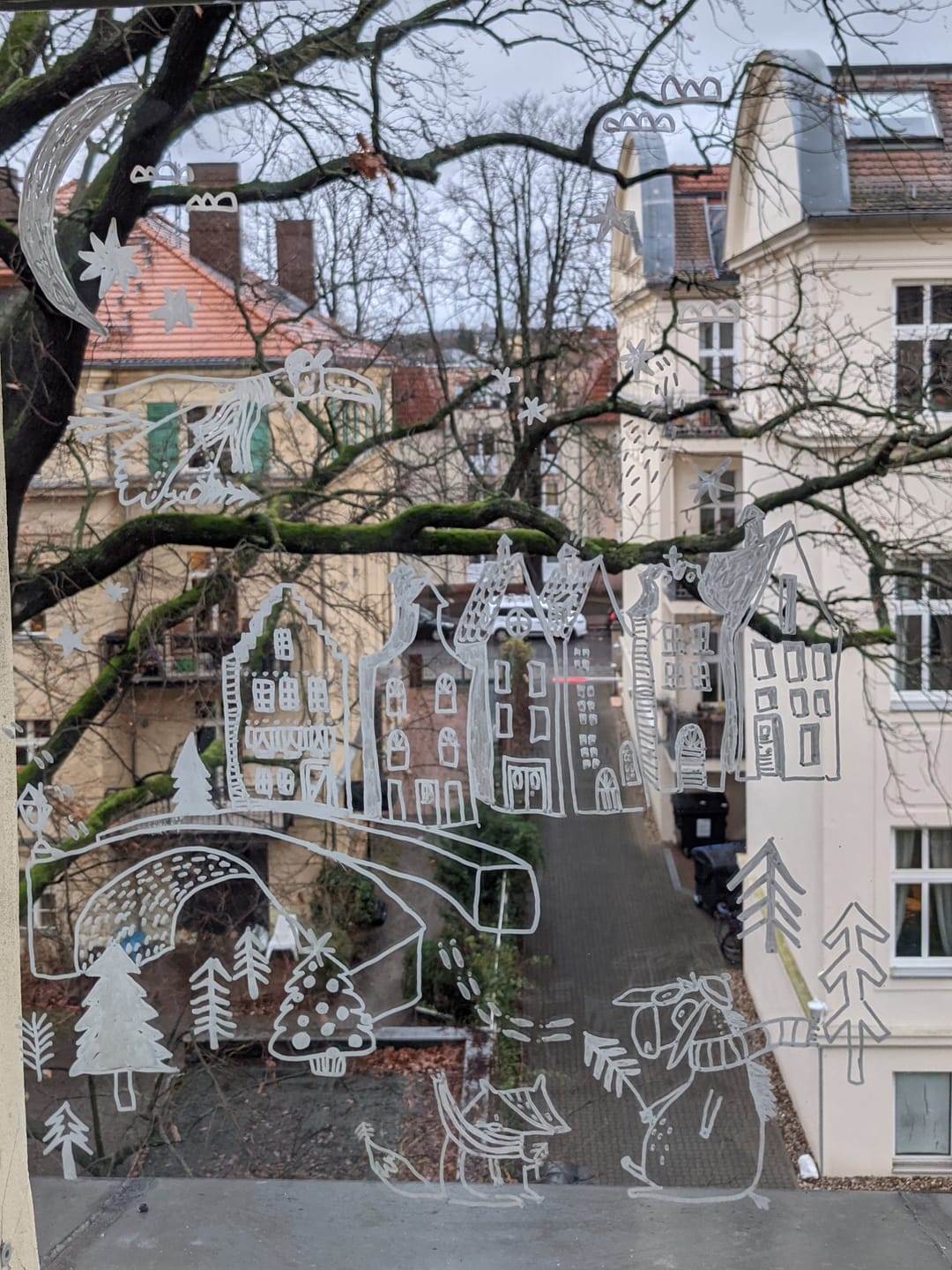 Customer photo review of Malvorlage Weihnachtsdorf | Downloaddatei