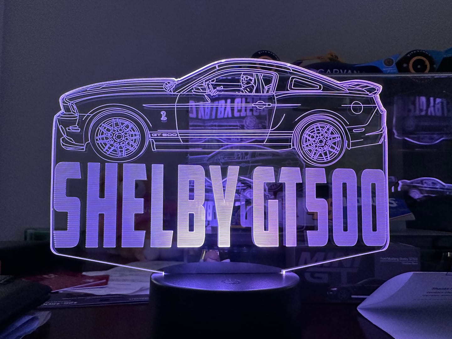 Customer photo review of Custom 3D Led Lamp With Your Car Or Truck Photo