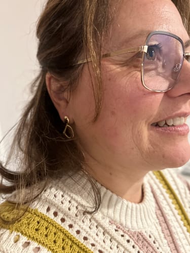 Customer photo review of Nova Earrings - Gold