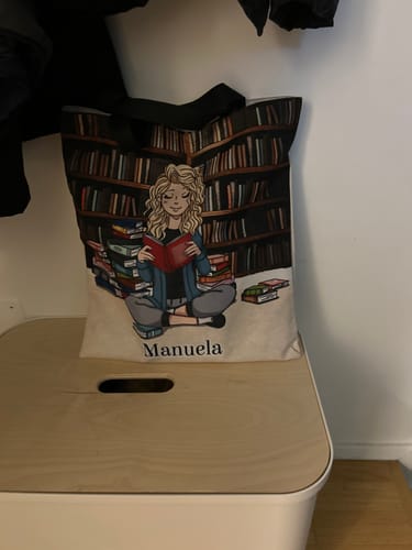 Customer photo review of Tipa da libri - Borsa shopper personalizzata