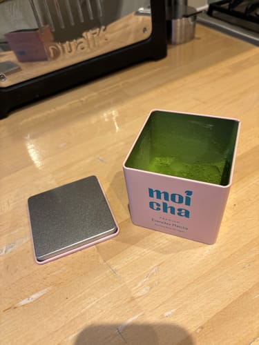 Customer photo review of Premium Ceremonial Matcha 60g Tin