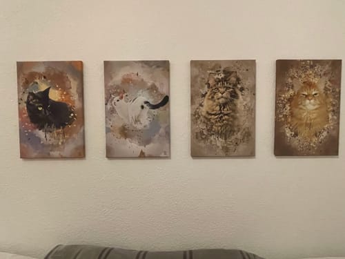 Customer photo review of Aquarell Pawtrait