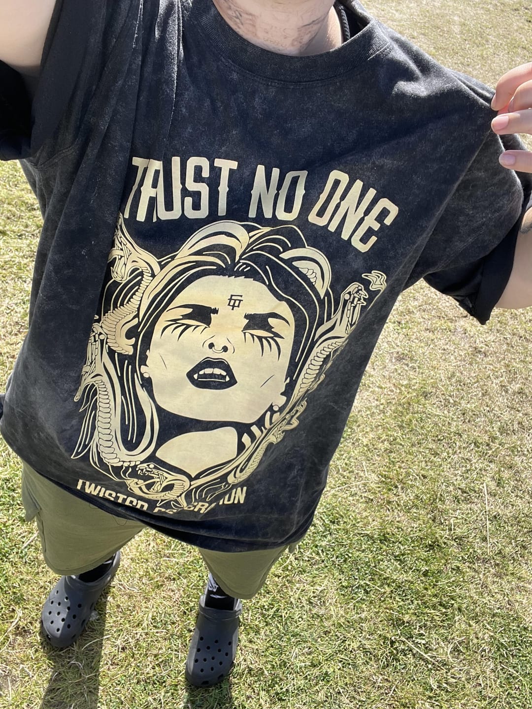 Customer photo review of Medusa Oversized T-shirt