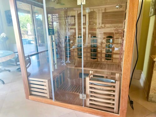 Customer photo review of Smartmak® Traditional Steam And Far Infrared Sauna Room Luxury 3