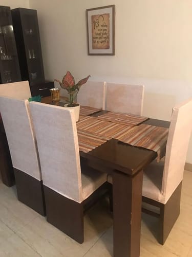 Customer photo review of DivineTrendz Exclusive - Cream Juth Chair Cover