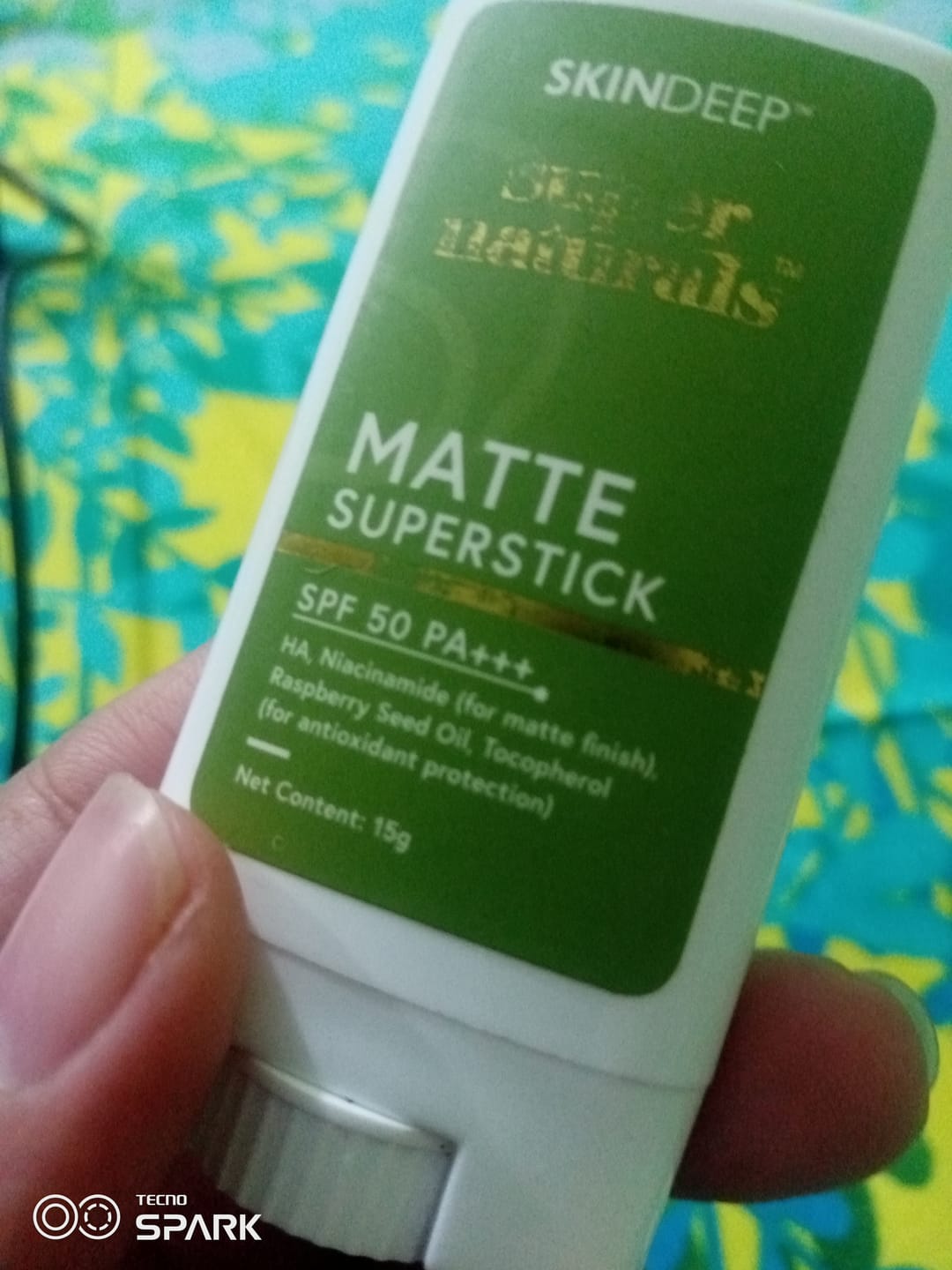Customer photo review of MATTE SUPERSTICK - SPF 50 PA+++