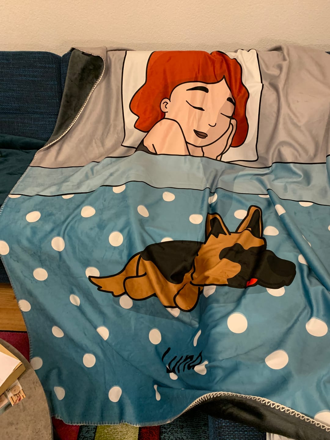 Customer photo review of Kuschelzeit mit Fellnasen Single - Individuelle Decke