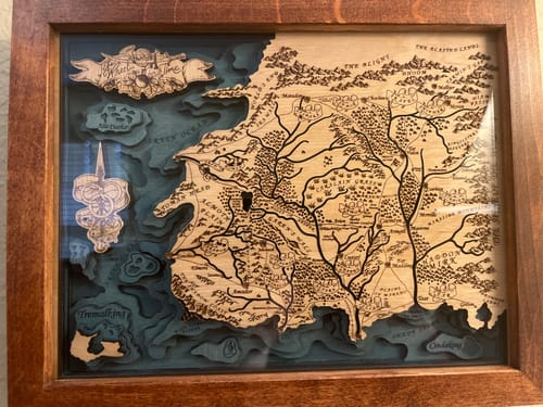 Customer photo review of THE WHEEL OF TIME 3D MAP