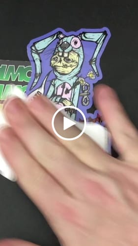 Customer video review of 100 Custom 4" Laminated Vinyl Stickers
