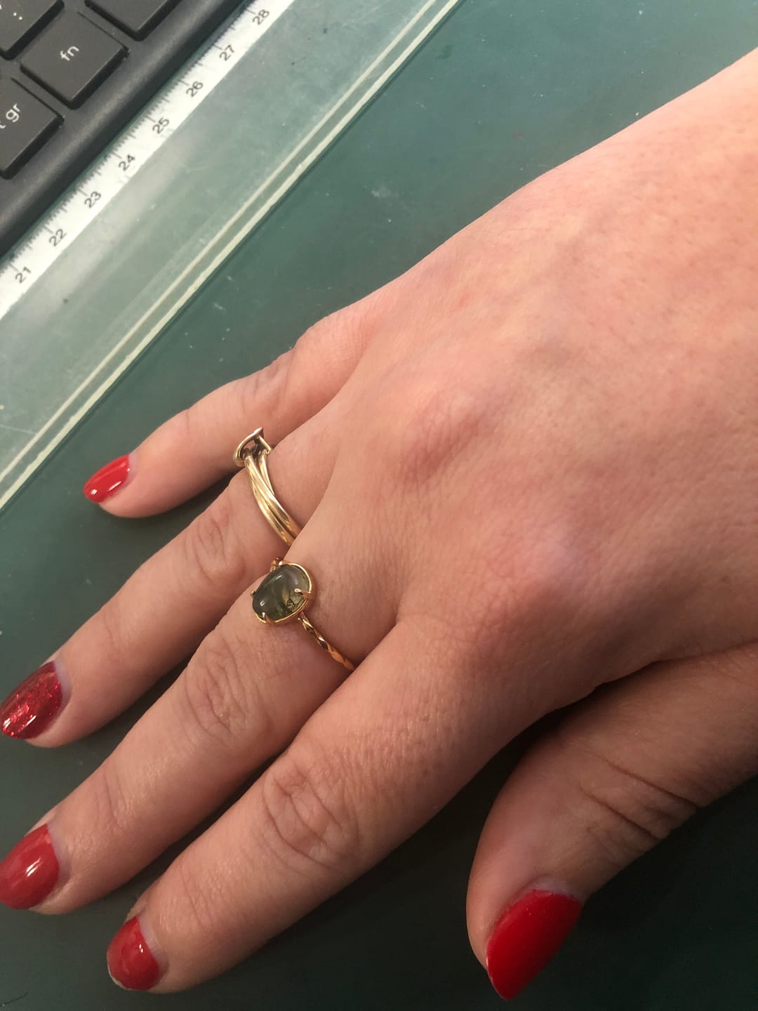 Customer photo review of Bague en Agate mousse