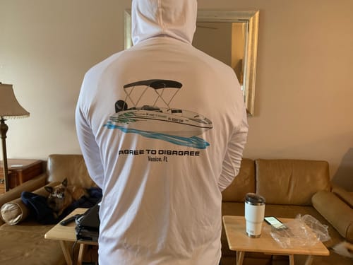 Customer photo review of Custom Digital Boat Artwork