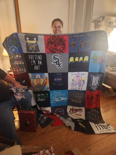 T-shirt quilt featuring chicago white sox by Melissa from IL