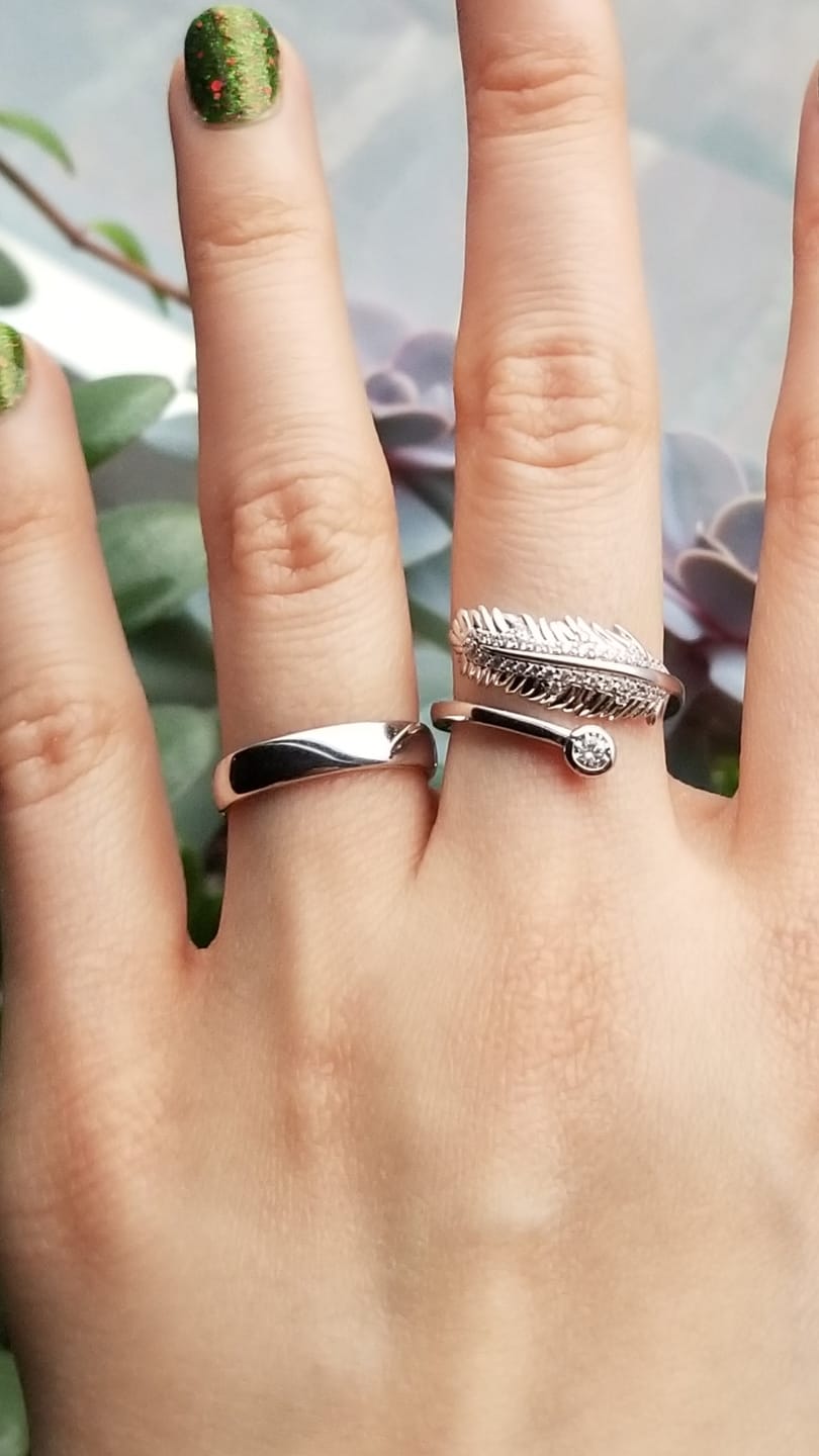 Customer photo review of Band in Sterling Silver