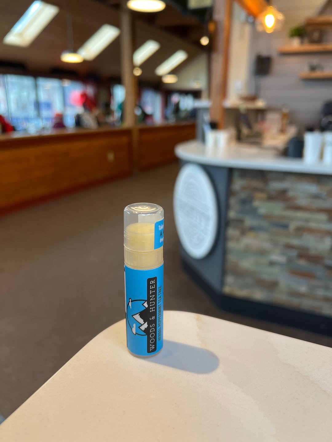 Customer photo review of Woods & Hunter Herbal Peppermint Tea Tree Lip Balm