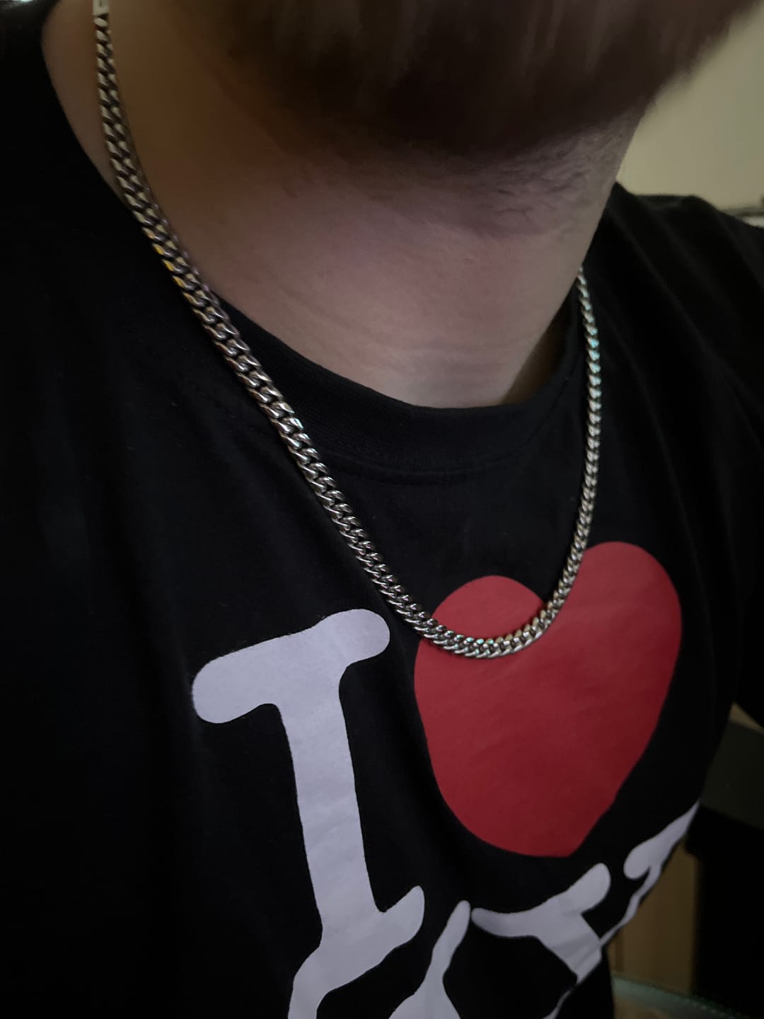 Customer photo review of CLEAN CUBANA CHAIN. - 6MM WHITE GOLD