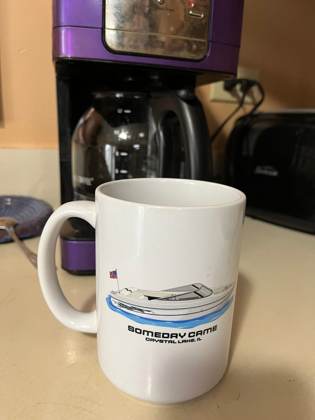 Customer photo review of Custom Boat Mugs