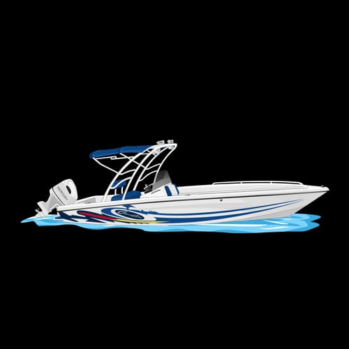 Customer photo review of Custom Digital Boat Artwork