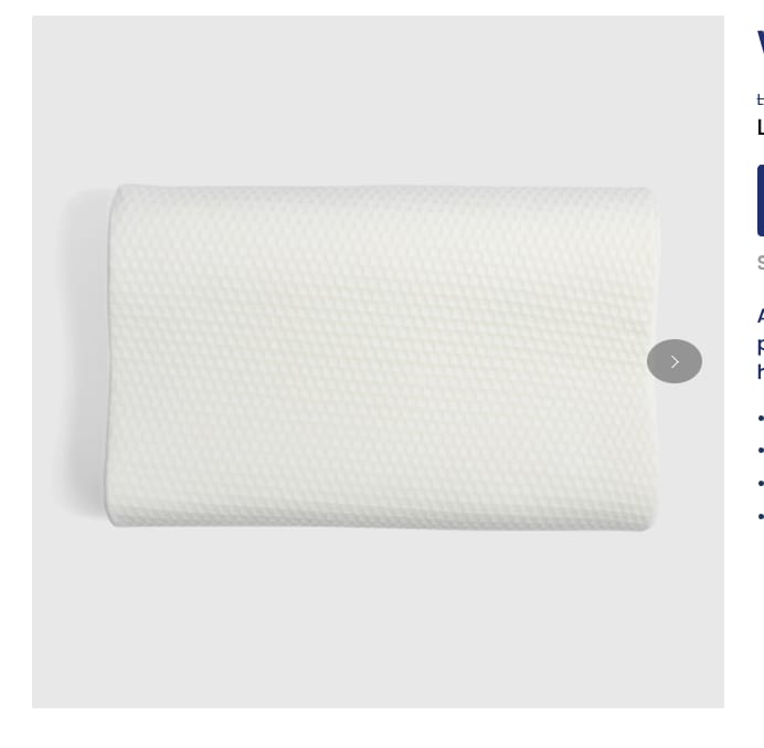 Customer photo review of Wavy Memory Foam Pillow