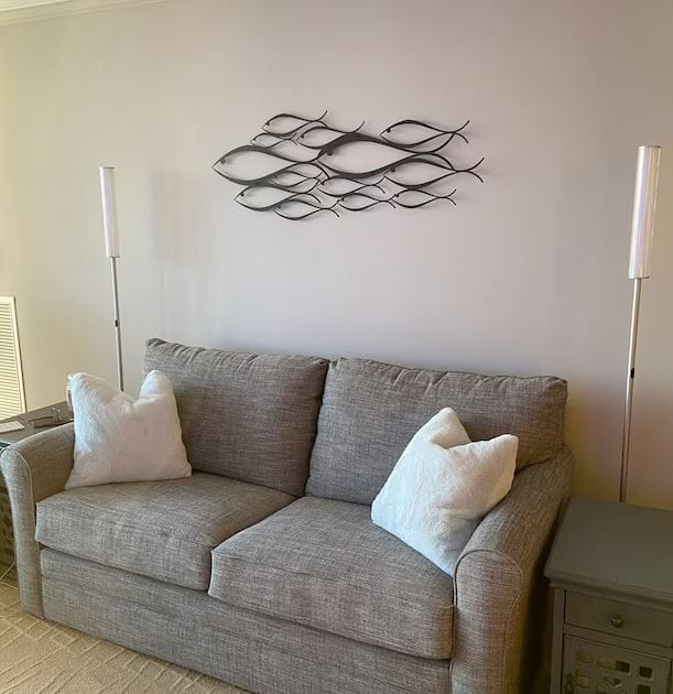 Customer photo review of School Of Fish Metal Duvar Dekoru