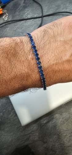 Customer photo review of צמיד טניס משובץ באבני זירקון | כסף