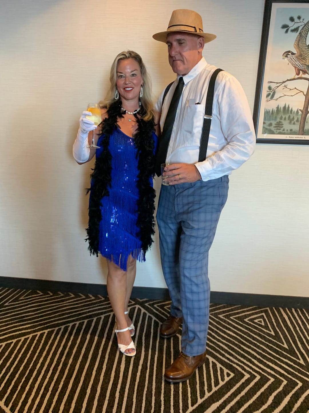 Customer photo review of Blue Fringe Flapper Dress