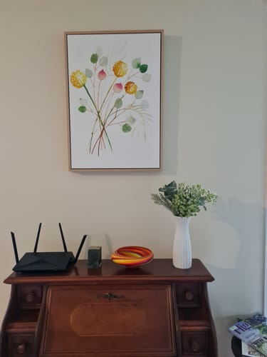 Customer photo review of Craspedia And Eucalyptus Splash Bouquet