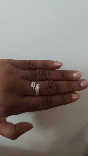 Customer photo review of Feather From An Angel Ring