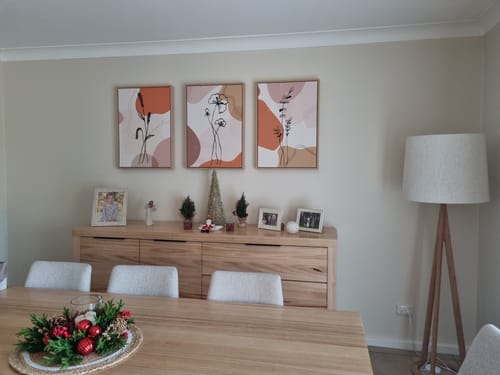 Customer photo review of Flowers by the Cobblestone Path Trio