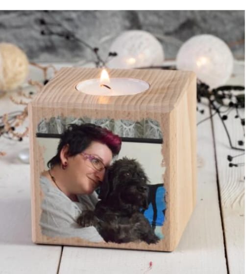 Customer photo review of Dein Foto - Individueller Kerzenwürfel