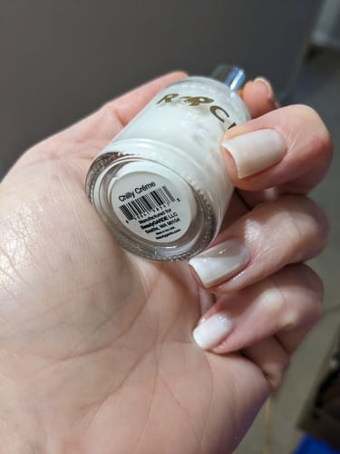 Customer photo review of Longwear Nail Polish - Chilly Creme