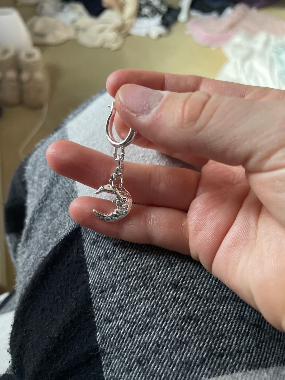 Customer photo review of LUNA DANGLE EARRING