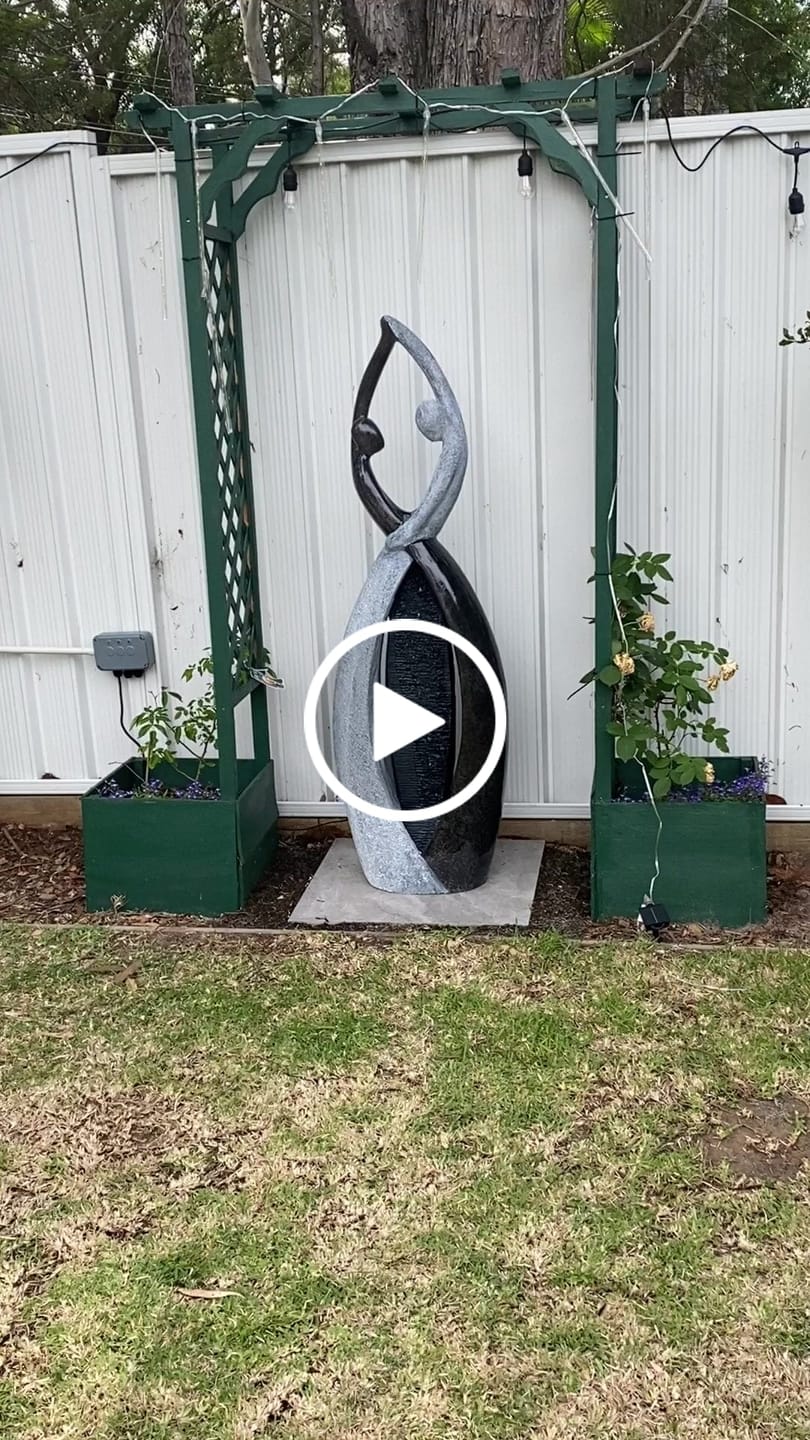 Customer video review of Harmony Dancers Tall Indoor & Outdoor Water Feature - 145cm